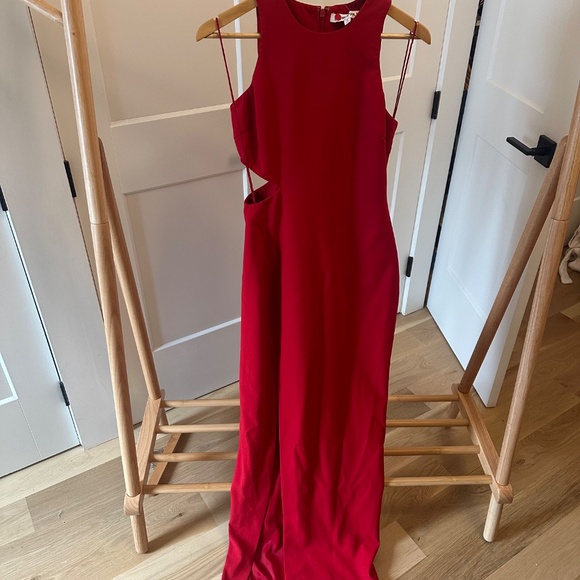 Elizabeth and James Red Maxi Dress Size 8 - Picture 3 of 6